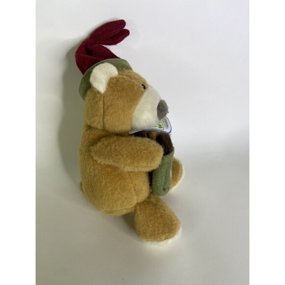 Earthmates Fuzz That Wuzz Christmas Bear Recycled Plush Stuffed Animal Toy - Picture 2 of 8